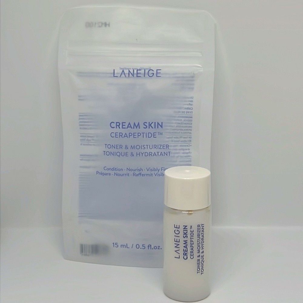 $8🌟 Laneige Cream Skin Toner & Moisturizer with Ceramides and Peptides